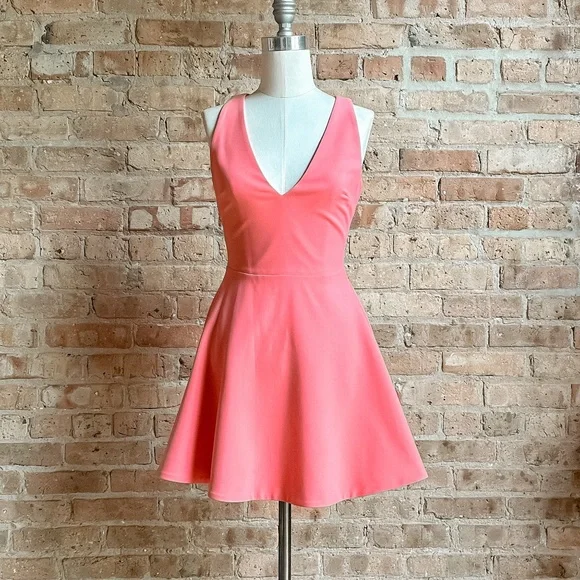 open lace back dress Betty Coral  Ruby Rouge Boutique